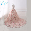 Lace Up Scoop capilla tren Organza baratos baratos Muestra de Quinceañera Vestidos